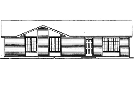 Exterior - Front Elevation 3 for Contemporary House Plan #30-248 - 3 bed, 2 bath