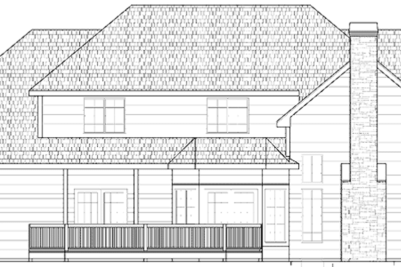 Dream House Plan - Exterior - Rear Elevation for Traditional House Plan #328-423 - 4 bed, 2.5 bath