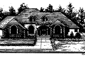 Country Exterior - Front Elevation Plan #30-264