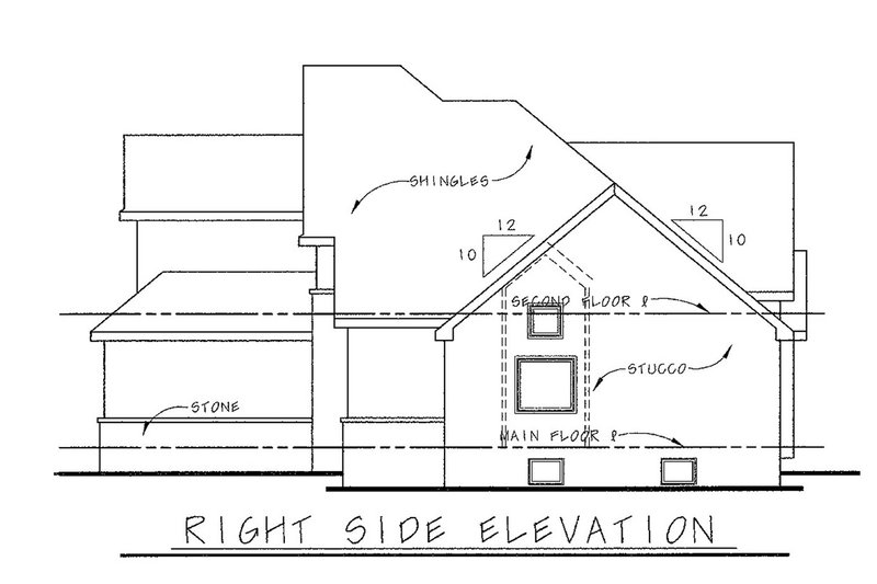 Dream House Plan - Exterior - Other Elevation 1 for European House Plan #20-1406 - 3 bed, 2.5 bath