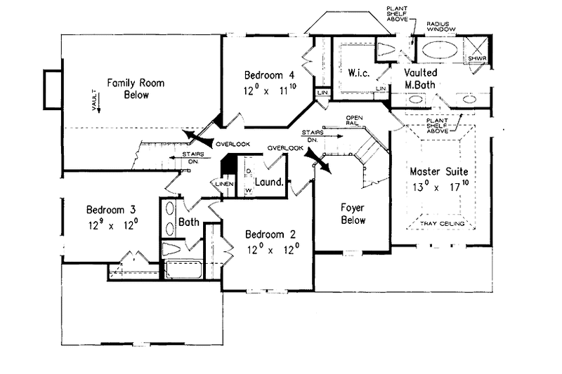 Home Plan - Floor Plan - Upper Floor for Traditional House Plan #927-397 - 5 bed, 3 bath