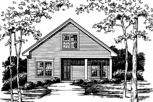 Country Exterior - Front Elevation Plan #30-235