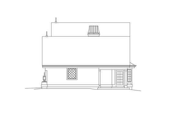 Exterior - Other Elevation for European House Plan #57-675 - 1 bed, 1 bath