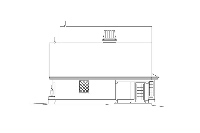House Design - Exterior - Other Elevation for European House Plan #57-675 - 1 bed, 1 bath