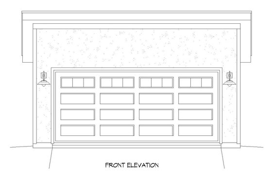 Exterior - Front Elevation 3 for Contemporary House Plan #932-224, 0 bath