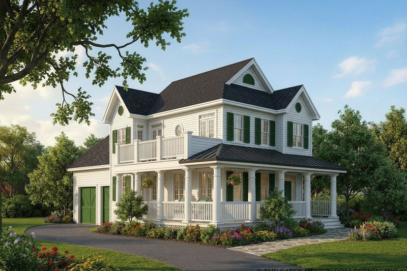 Architectural House Design - Country Exterior - Front Elevation Plan #930-394