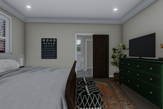 Interior - Master Bedroom 1 for Traditional House Plan #1060-59 - 3 bed, 2 bath