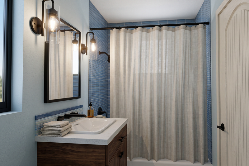 House Blueprint - Interior - Bathroom 1 for European House Plan #1099-20 - 3 bed, 2.5 bath