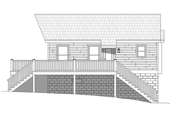 Exterior - Other Elevation 1 for Country House Plan #932-139 - 1 bed, 1 bath