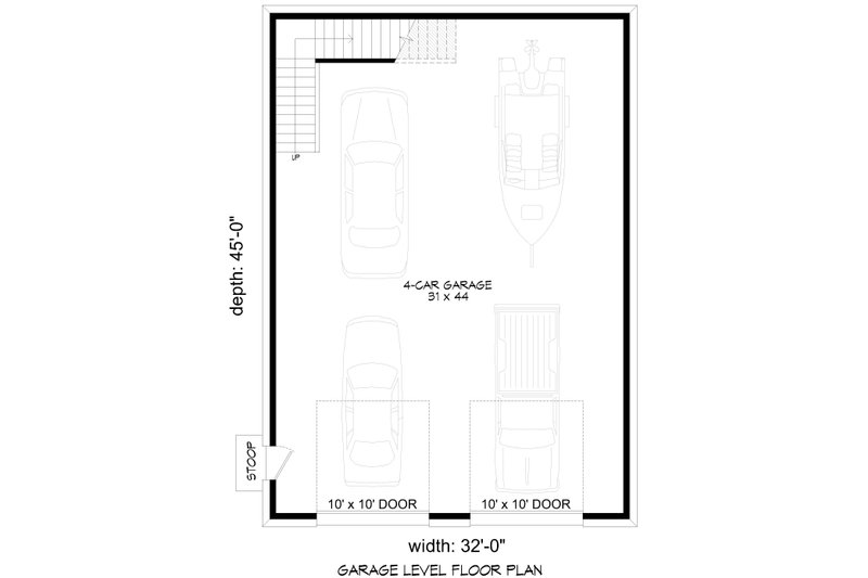 Craftsman Style House Plan - 1 Beds 1 Baths 898 Sq/Ft Plan #932-1048 ...