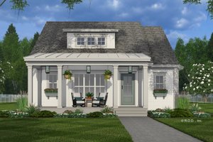 Exterior - Front Elevation 3 for Farmhouse House Plan #51-1282 - 3 bed, 3.5 bath