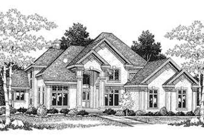 Home Plan - European Exterior - Front Elevation Plan #70-545