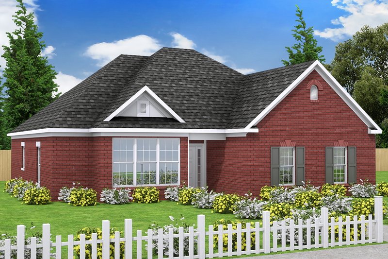 Home Plan - Traditional Exterior - Front Elevation Plan #20-334