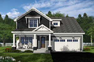 Craftsman Exterior - Front Elevation Plan #51-1353