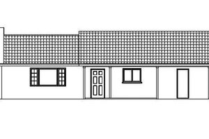 Exterior - Other Elevation for Ranch House Plan #1-141 - 2 bed, 2 bath