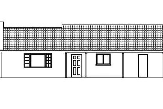 Exterior - Other Elevation for Ranch House Plan #1-141 - 2 bed, 2 bath