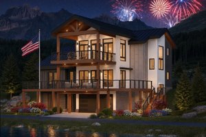 Architectural House Design - Exterior - Front Elevation for Contemporary House Plan #932-1358 - 4 bed, 3 bath