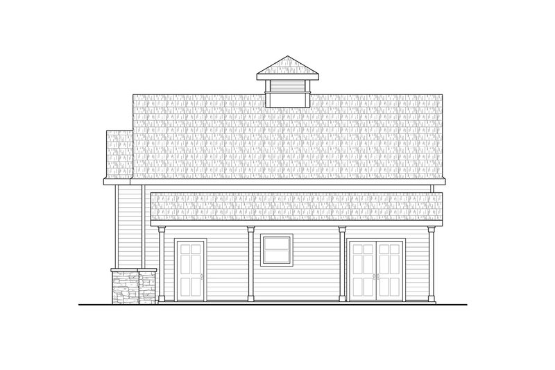 Dream House Plan - Exterior - Other Elevation 1 for Farmhouse House Plan #124-1288, 0 bath