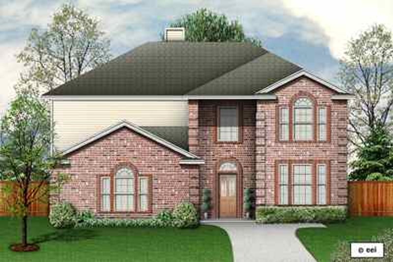 House Blueprint - Traditional Exterior - Front Elevation Plan #84-144