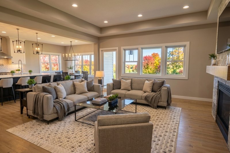 Dream House Plan - Interior - Family Room for Ranch House Plan #51-1583 - 3 bed, 2.5 bath