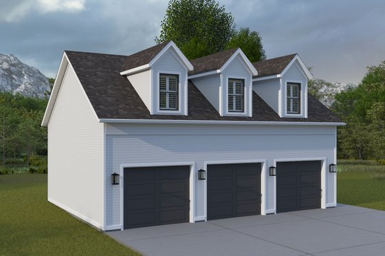 Exterior - Front Elevation 4 for Farmhouse House Plan #1060-392, 0 bath