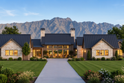 Modern Style House Plan - 4 Beds 4.5 Baths 4944 Sq/Ft Plan #1096-172 Exterior 
