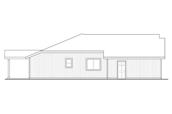 Exterior - Other Elevation for Traditional House Plan #124-1255 - 3 bed, 2 bath