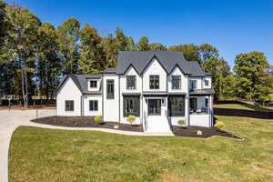 Tudor Exterior - Front Elevation Plan #1116-3