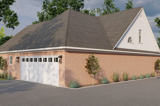 Exterior - Rear Elevation 2 for Traditional House Plan #17-2003 - 3 bed, 2.5 bath