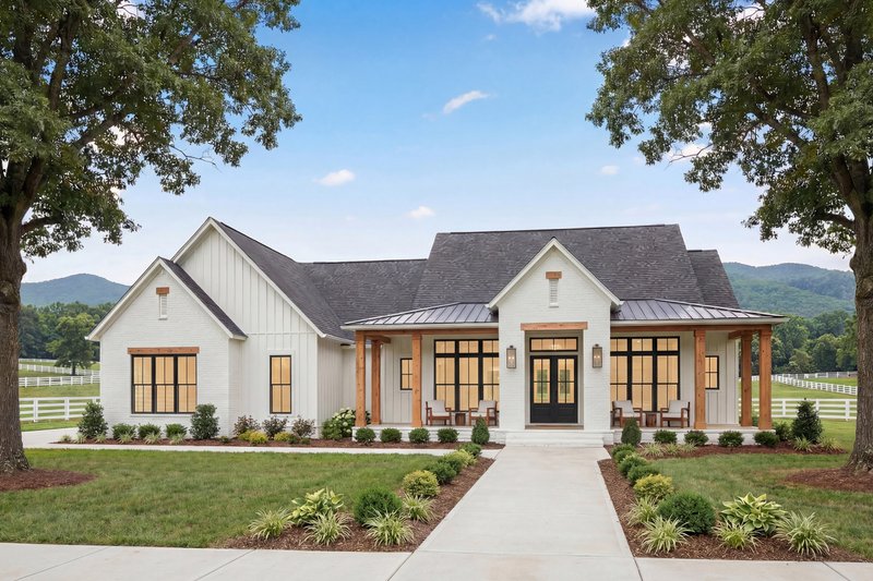 Architectural House Design - Exterior - Front Elevation 10 for Farmhouse House Plan #430-423 - 4 bed, 3.5 bath