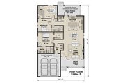 Craftsman Style House Plan - 3 Beds 2 Baths 1568 Sq/Ft Plan #51-1400 