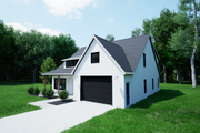 Craftsman Style House Plan - 4 Beds 3.5 Baths 2670 Sq/Ft Plan #1116-19 Exterior 