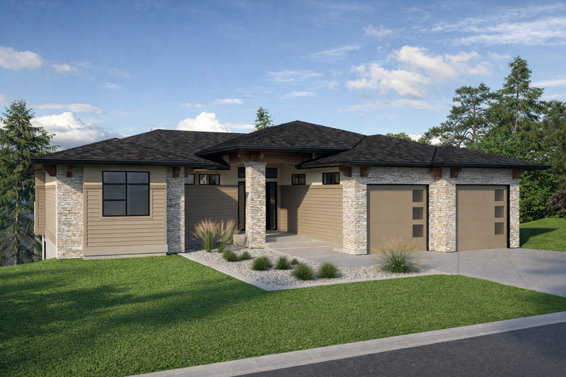 Home Plan - Modern Exterior - Front Elevation Plan #1100-31