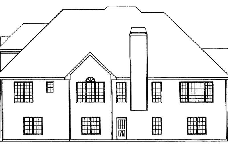 Home Plan - Exterior - Rear Elevation for Traditional House Plan #927-571 - 4 bed, 3.5 bath