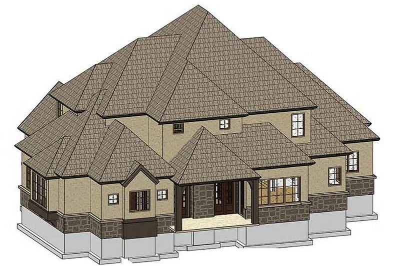 House Plan Design - Exterior - Rear Elevation for Country House Plan #937-33 - 4 bed, 3 bath