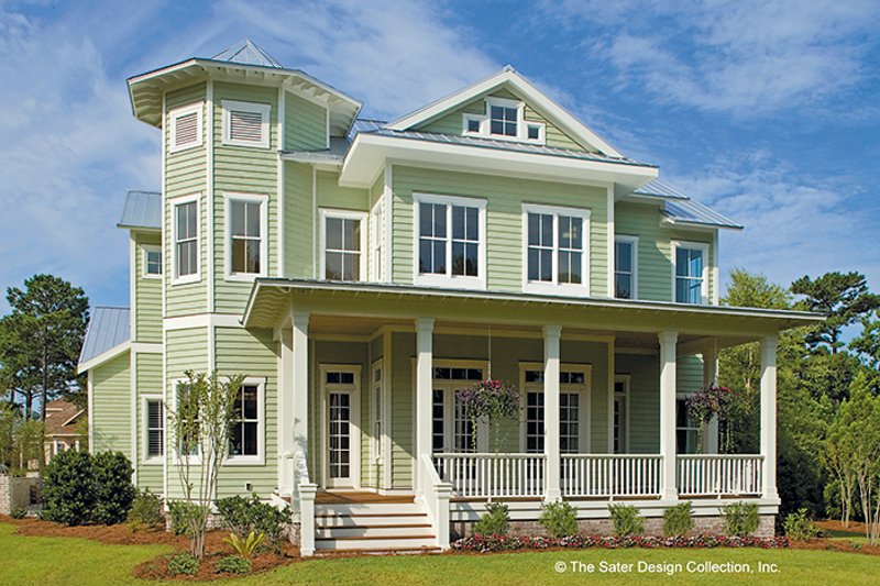 Architectural House Design - Exterior - Front Elevation 4 for Country House Plan #930-358 - 6 bed, 4.5 bath