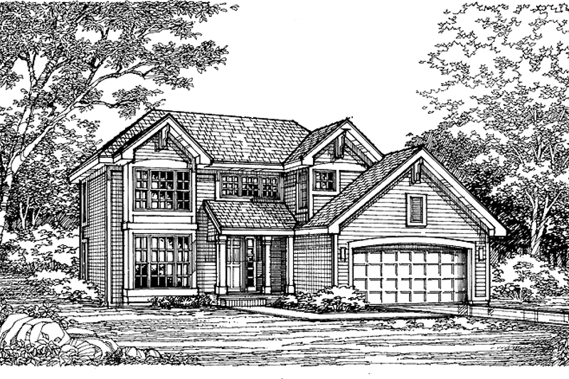 Dream House Plan - Traditional Exterior - Front Elevation Plan #320-605