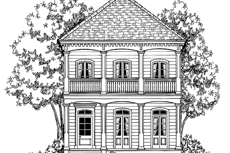 Architectural House Design - Victorian Exterior - Front Elevation Plan #1047-9