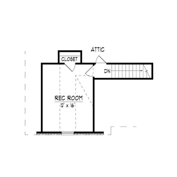 European Floor Plan - Upper Floor Plan #424-410