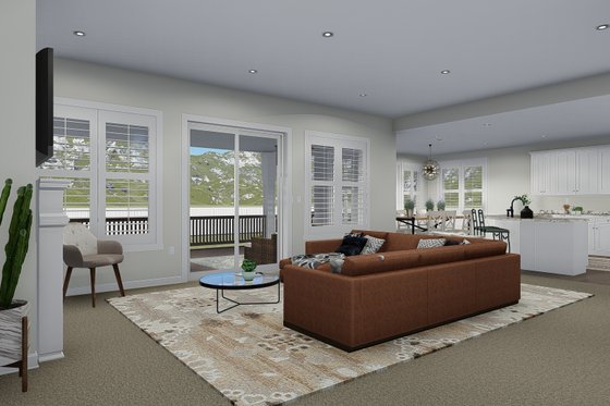 Interior - Family Room for Traditional House Plan #1060-69 - 5 bed, 4.5 bath