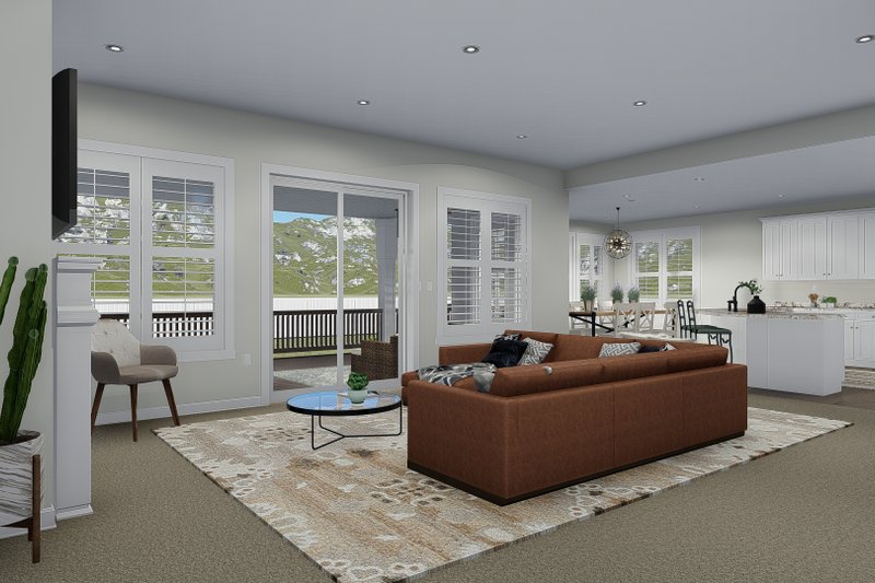 Architectural House Design - Interior - Family Room for Traditional House Plan #1060-69 - 5 bed, 4.5 bath
