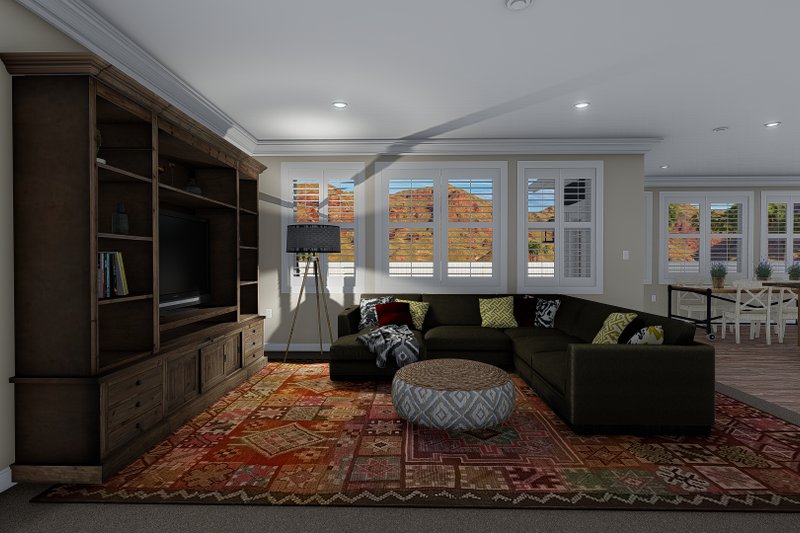 Dream House Plan - Interior - Family Room for Traditional House Plan #1060-60 - 3 bed, 2 bath