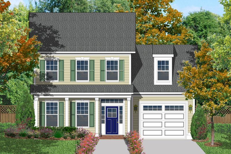 Home Plan - Classical Exterior - Front Elevation Plan #1053-47