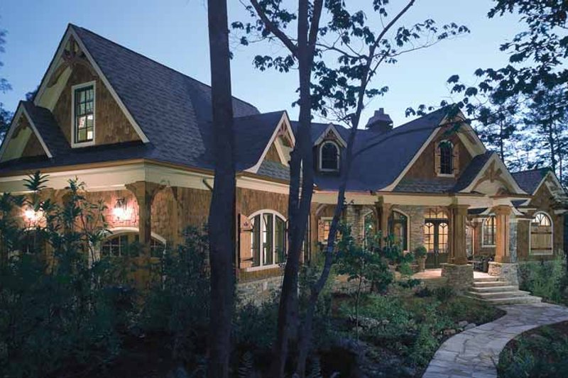 Architectural House Design - Exterior - Front Elevation 4 for Craftsman House Plan #54-245 - 3 bed, 2.5 bath