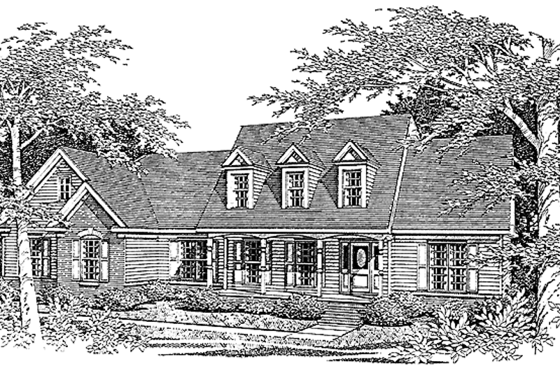 Dream House Plan - Country Exterior - Front Elevation Plan #10-273