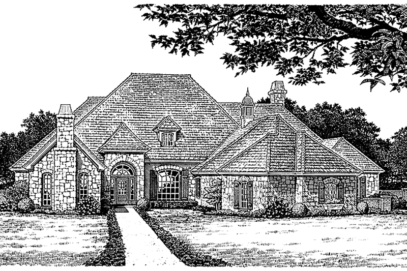 Home Plan - European Exterior - Front Elevation Plan #310-1160