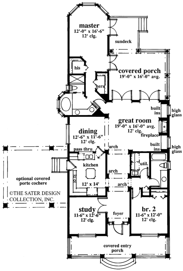 Dream House Plan - Country Floor Plan - Main Floor Plan #930-77