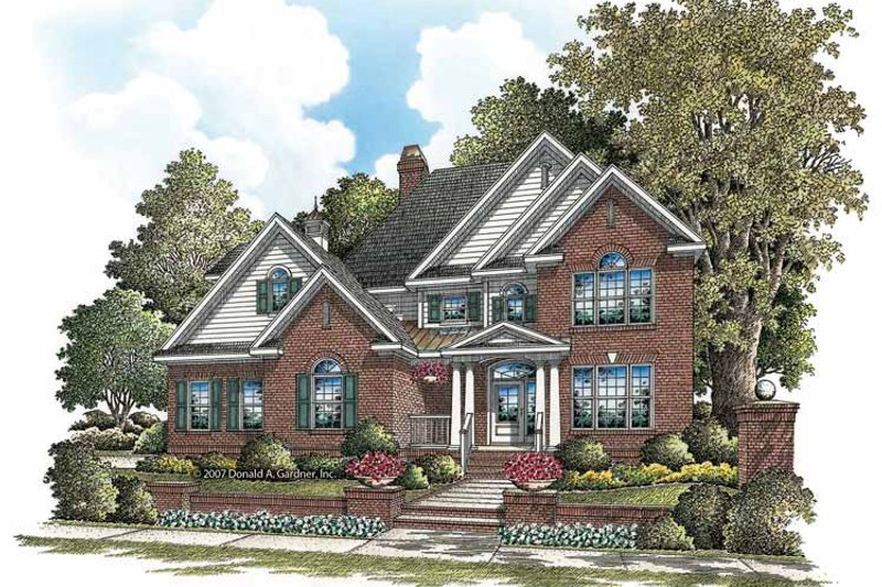 Home Plan - Exterior - Front Elevation 3 for Traditional House Plan #929-840 - 5 bed, 4 bath