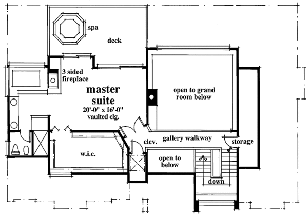 Country Floor Plan - Upper Floor Plan #930-33