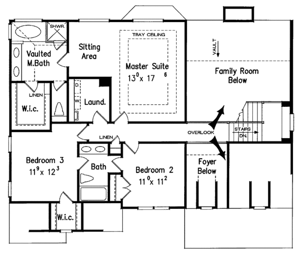 Dream House Plan - Country Floor Plan - Upper Floor Plan #927-602